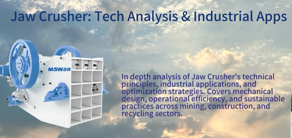Jaw Crusher: Comprehensive Technical Analysis & Industrial Application Strategies